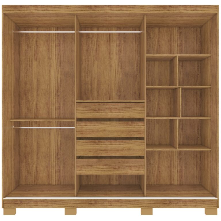 Guarda-Roupa Teresópolis 2,25 m Cedro/Areia