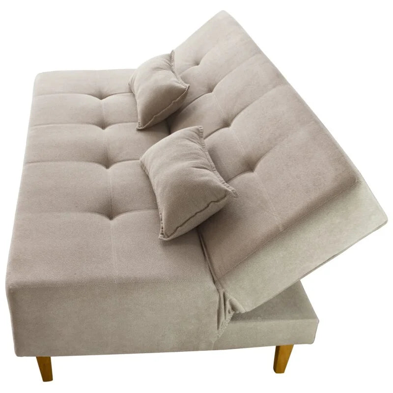 Sofá Cama Dallas Ref.48 1,81 m Linho Bege 2503-B