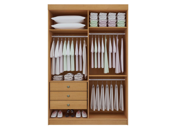 Guarda-Roupa 4 Portas Colibri 1,38 m Branco