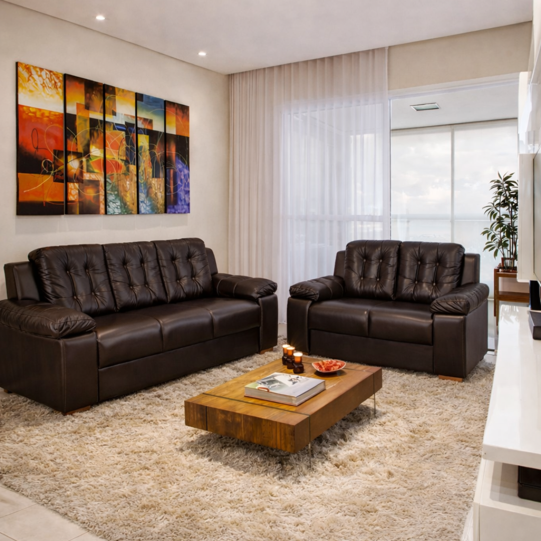 Sofá 3 e 2 lugares 240 Korino Café