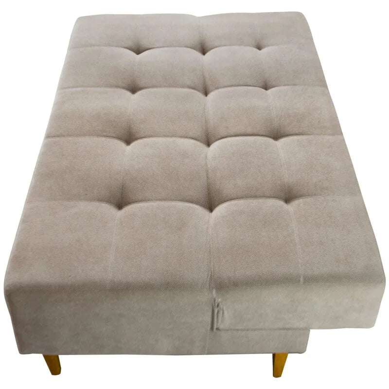 Sofá Cama Dallas Ref.48 1,81 m Linho Bege 2503-B
