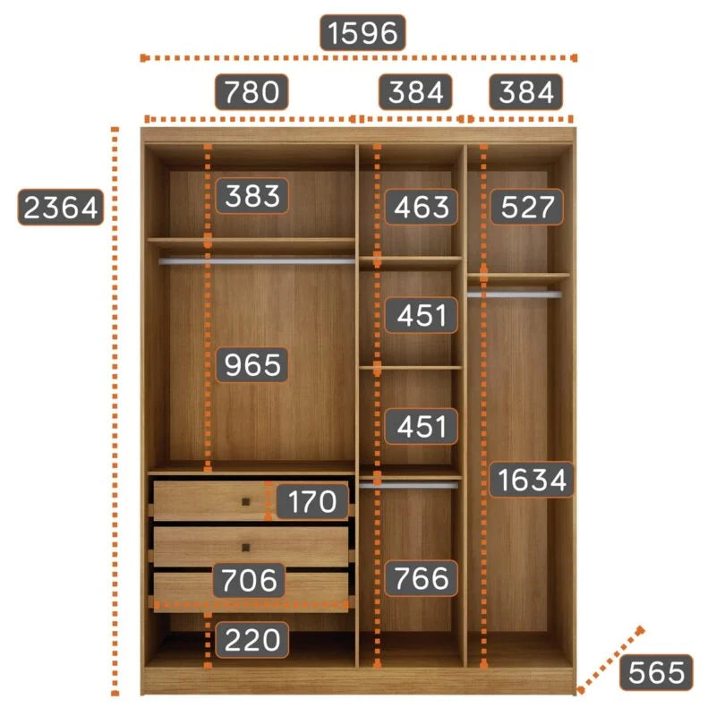 Guarda-Roupa Modulado Rizon