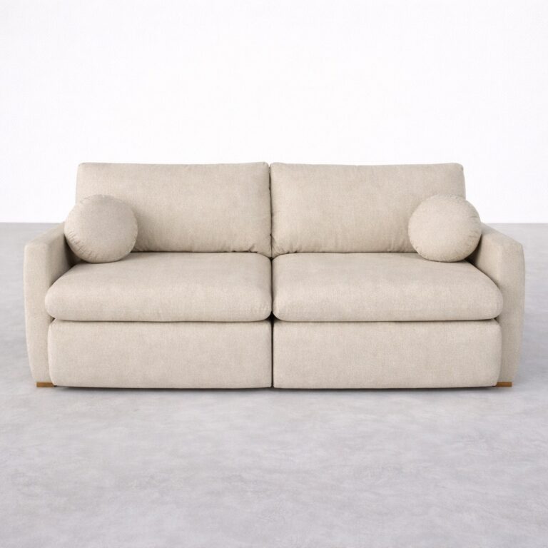 Sofá Cama Retrátil Bellagio 2,30 m Linho Bege