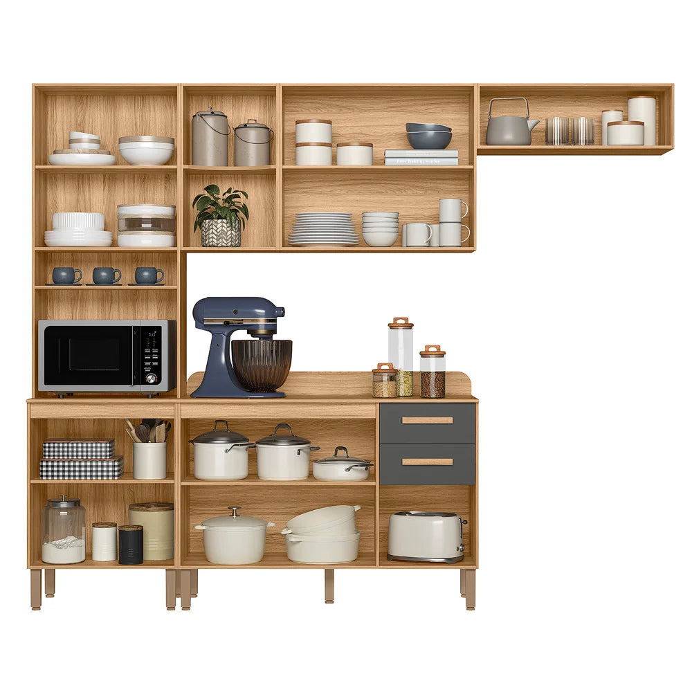 Cozinha Maria Flor Freijó/Chumbo – NICIOLI