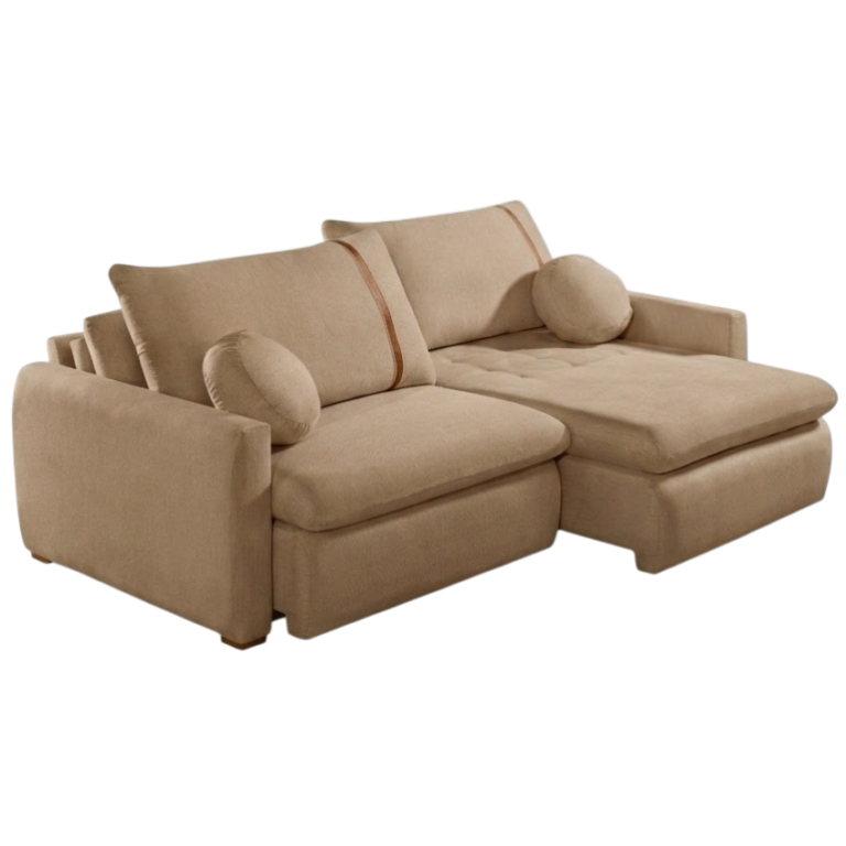 Sofá Cama Retrátil Lagoon 2,30 m Linho Bege