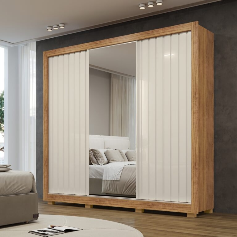 Guarda-Roupa Teresópolis 2,25 m Cedro/Areia