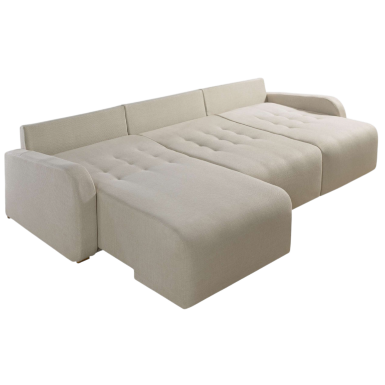 Sofá Cama Retrátil Bellagio 3,00 m Linho Bege 18