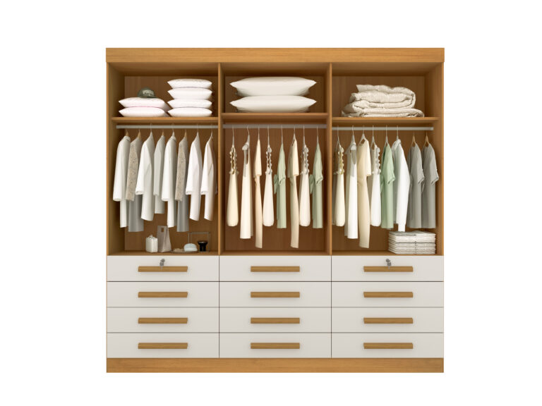 Guarda-Roupa 6 Portas Mônaco 2,40 m Branco