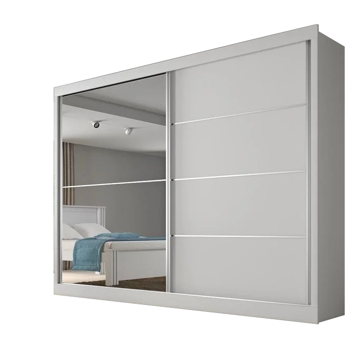 Guarda-Roupa 2 Portas Verona 2,02 m Peroba/Off White/Peroba