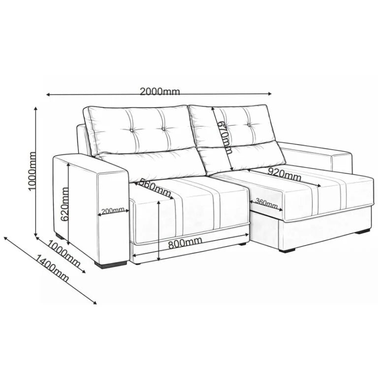 Sofá Retrátil e Reclinável Royal 2,00 m Veludo Cinza Grafite